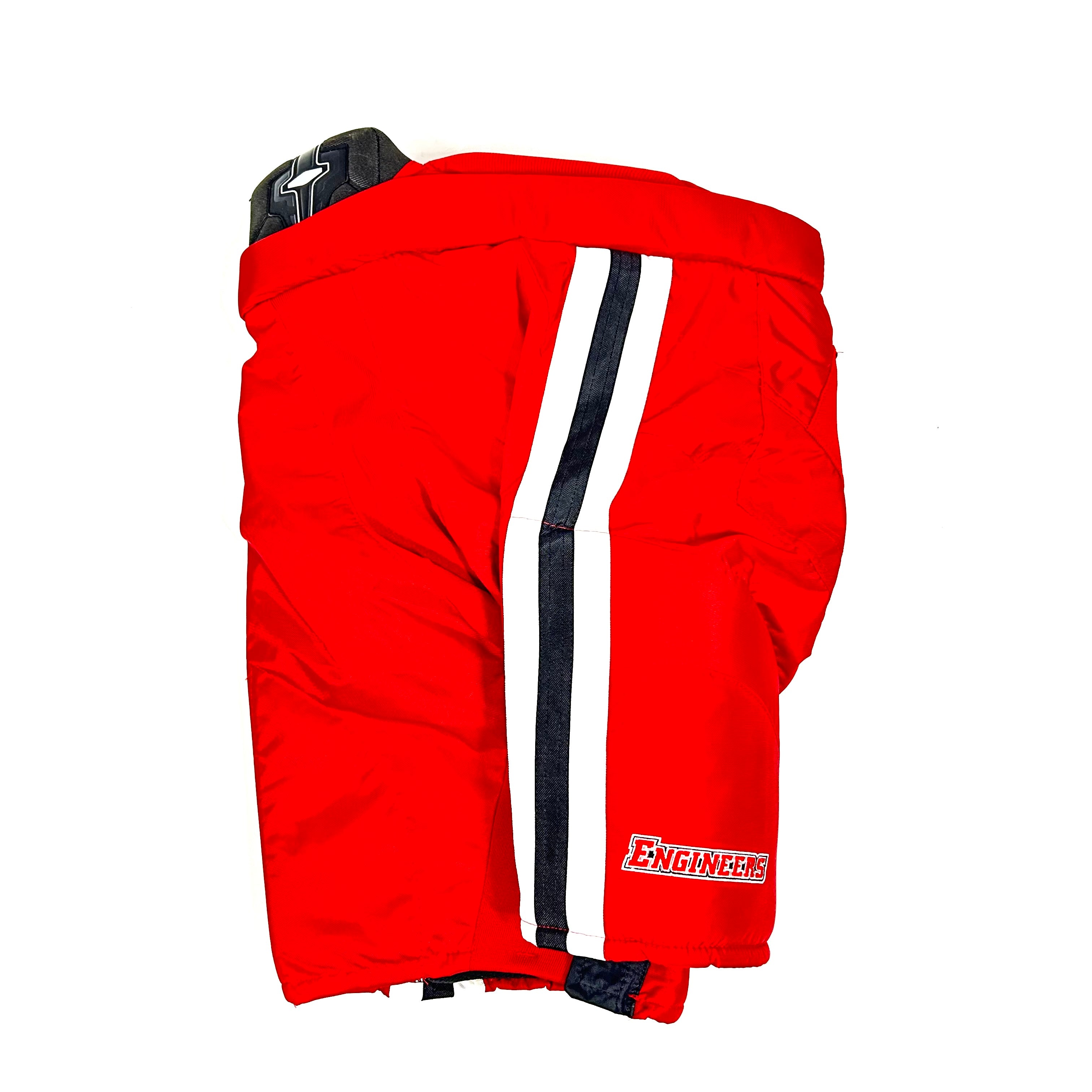 Bauer Nexus - Pantalon de hockey Pro Stock NCAA d'occasion pour femme (rouge/blanc/noir)
